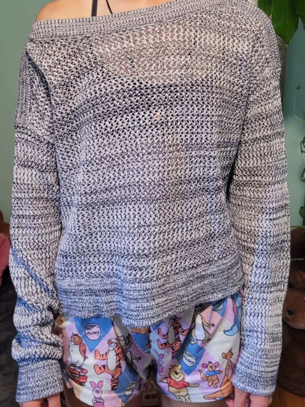 Old Navy Womens XS Off-the-shoulder Stitched Sweater